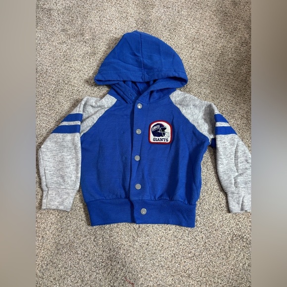 jog togs Other - Vintage Jog Togs NY Giants Snap Up Sweatshirt Toddler Size 2 NFL football unisex